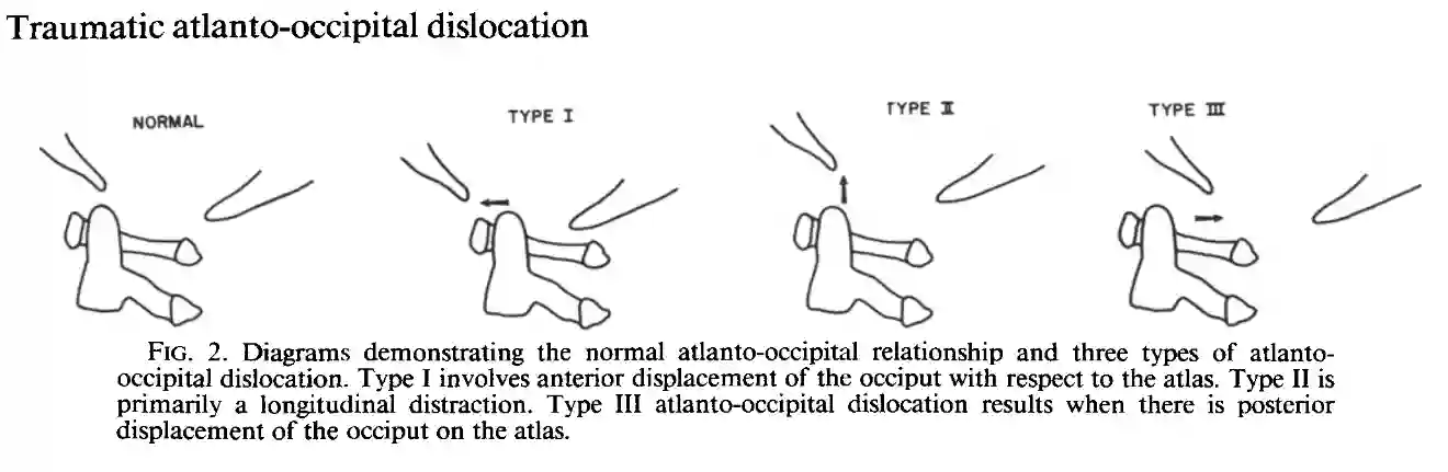 Traumatische atlanto-occipitale Dislokationen